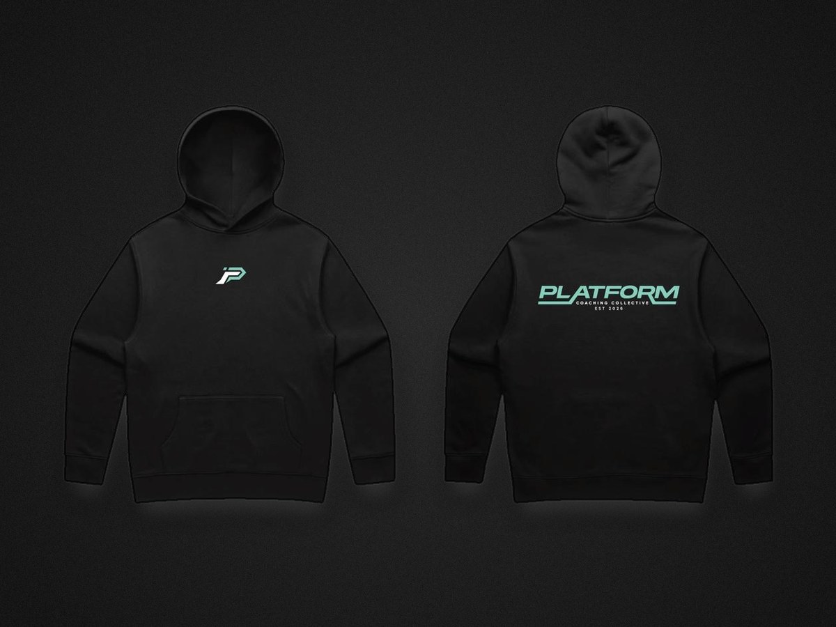 Platform Hoodie — front and back view
